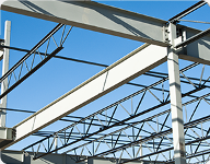 structure of steel poles