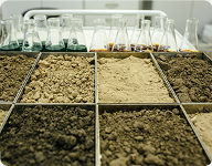 variety of soil samples